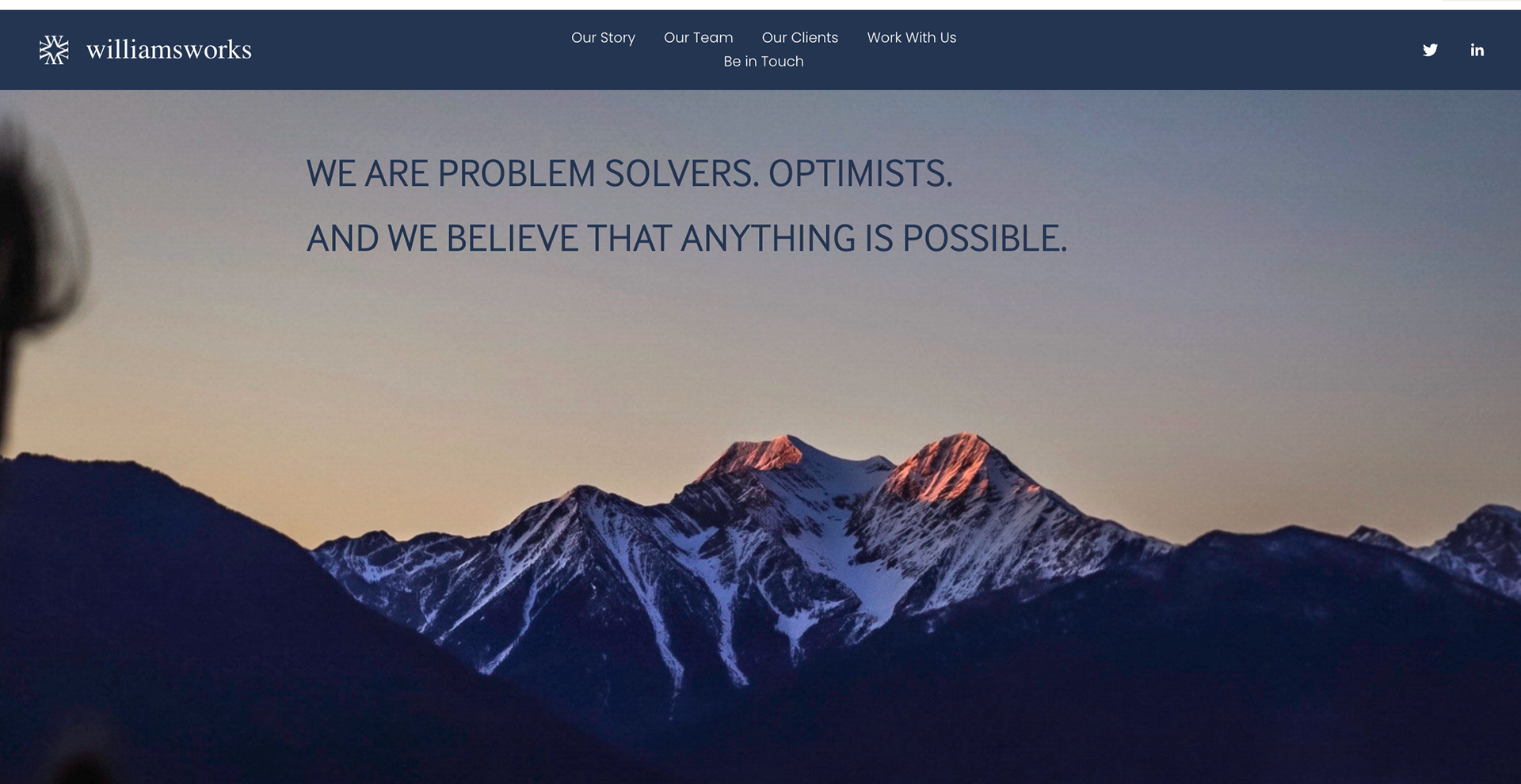 WilliamsWorks screen 1